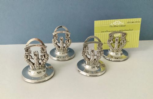 SOLID SILVER MENU HOLDERS - ADDITIONAL PHOTO 7
