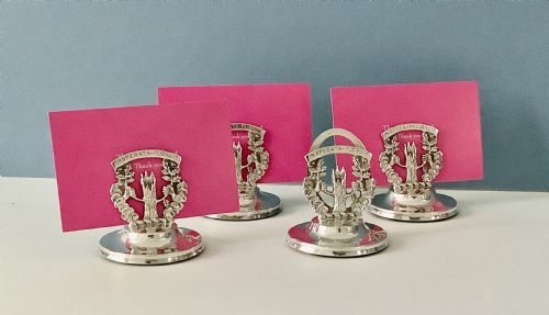 SOLID SILVER MENU HOLDERS - ADDITIONAL PHOTO 8