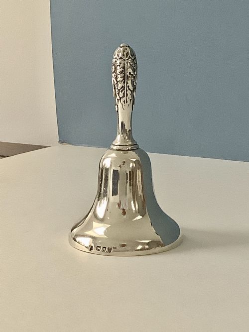 ANTIQUE VICTORIAN SOLID SILVER TABLE BELL - ADDITIONAL PHOTO 1
