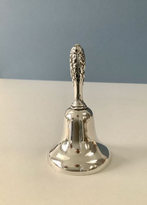 ANTIQUE VICTORIAN SOLID SILVER TABLE BELL - ADDITIONAL PHOTO 4