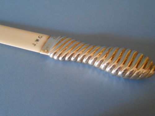 ANTIQUE EDWARDIAN SILVER HANDLED PAGE TURNER - ADDITIONAL PHOTO 3