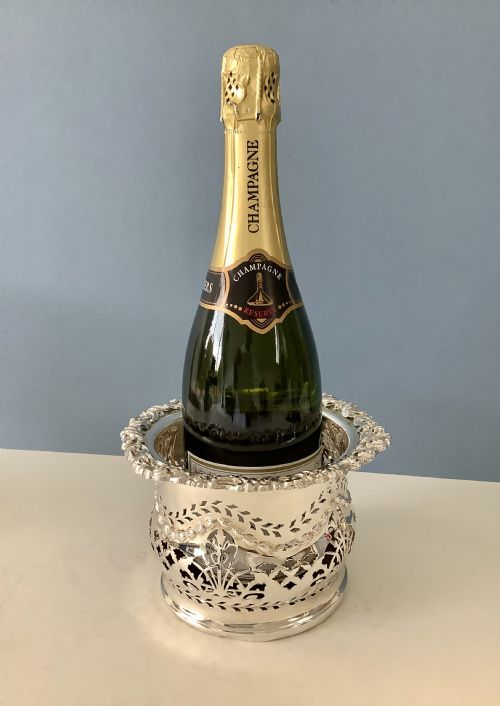 antique victorian old sheffield plate wine coaster - CATEGORY: ANTIQUE SILVER - DATED VICTORIAN