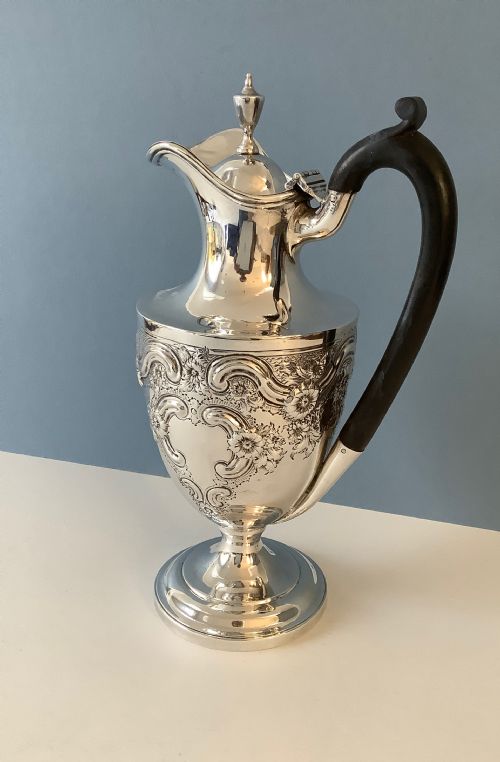 antique victorian silver coffee pot - CATEGORY: ANTIQUE SILVER - DATED VICTORIAN