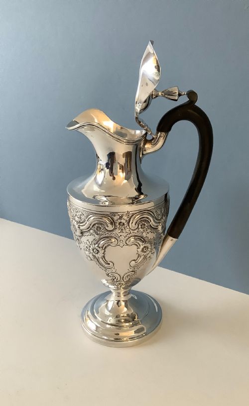 ANTIQUE VICTORIAN SILVER COFFEE POT - ADDITIONAL PHOTO 1