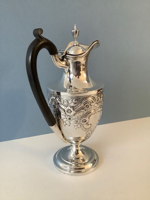 ANTIQUE VICTORIAN SILVER COFFEE POT - ADDITIONAL PHOTO 2