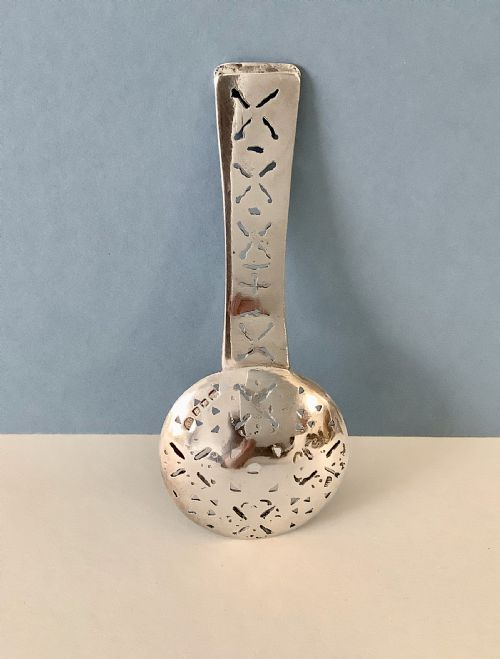 ARTS AND CRAFTS SANDHEIM SILVER CADDY SPOON - ADDITIONAL PHOTO 2