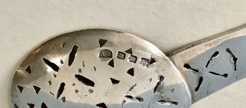ARTS AND CRAFTS SANDHEIM SILVER CADDY SPOON - ADDITIONAL PHOTO 3