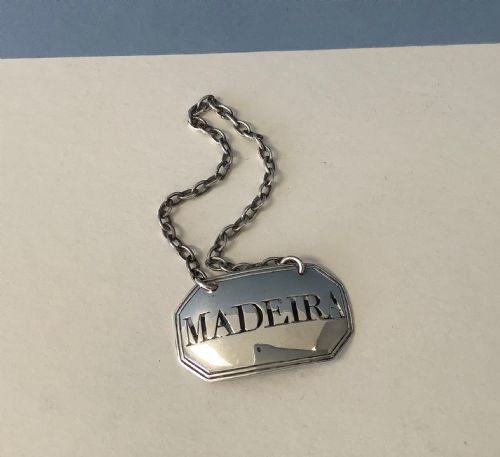 ANTIQUE GEORGIAN SOLID SILVER DECANTER LABEL - ADDITIONAL PHOTO 1