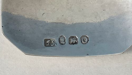 ANTIQUE GEORGIAN SOLID SILVER DECANTER LABEL - ADDITIONAL PHOTO 2