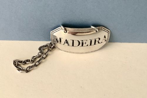 ANTIQUE GEORGIAN SOLID SILVER DECANTER LABEL - ADDITIONAL PHOTO 3