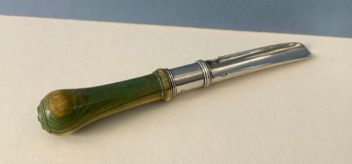 ANTIQUE GEORGIAN SOLID SILVER APPLE CORER 1808 - ADDITIONAL PHOTO 1