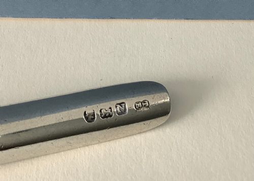ANTIQUE GEORGIAN SOLID SILVER APPLE CORER 1808 - ADDITIONAL PHOTO 3