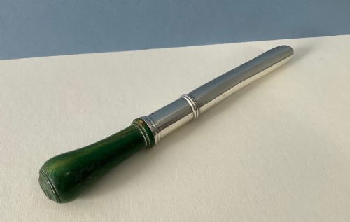 ANTIQUE GEORGIAN SILVER APPLE CORER - ADDITIONAL PHOTO 3