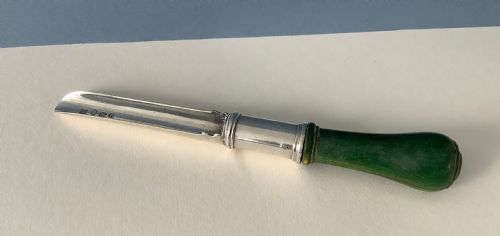 ANTIQUE GEORGIAN SILVER APPLE CORER - ADDITIONAL PHOTO 4