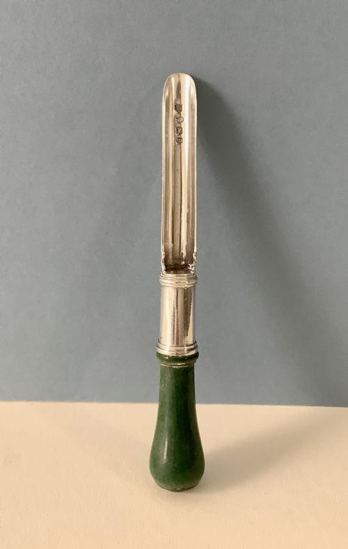 ANTIQUE GEORGIAN SILVER APPLE CORER - ADDITIONAL PHOTO 5