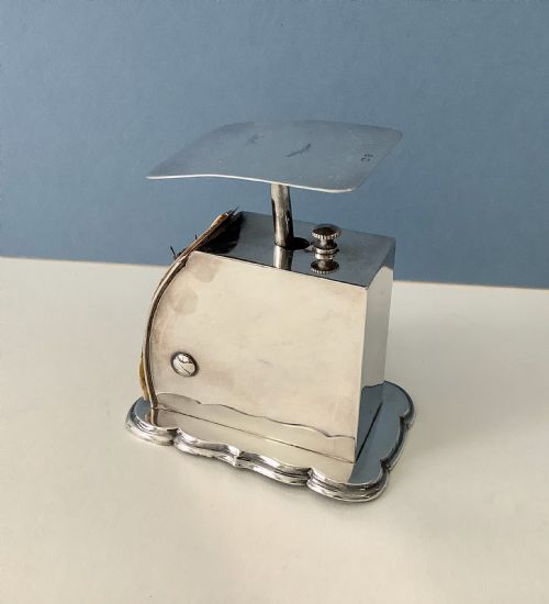 ANTIQUE VICTORIAN SOLID SILVER POSTAL SCALES - ADDITIONAL PHOTO 1