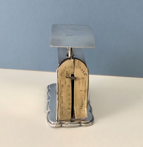 ANTIQUE VICTORIAN SOLID SILVER POSTAL SCALES - ADDITIONAL PHOTO 5