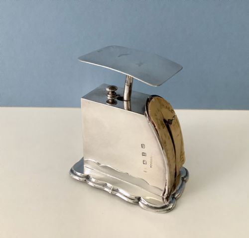 antique victorian solid silver postal scales - CATEGORY: ANTIQUE SILVER - DATED VICTORIAN