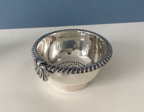 ANTIQUE GEORGIAN SOLID SILVER 3PART WINE FUNNEL - ADDITIONAL PHOTO 2