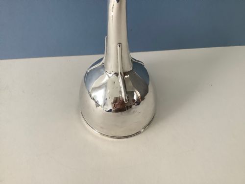 ANTIQUE GEORGIAN SOLID SILVER 3PART WINE FUNNEL - ADDITIONAL PHOTO 3