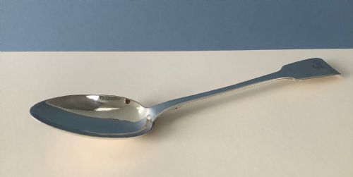 ANTIQUE WILLIAM IV SOLID SILVER BASTING SPOON - ADDITIONAL PHOTO 4