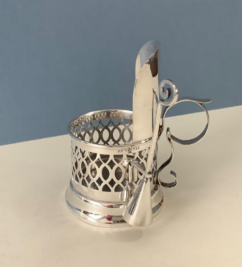 ANTIQUE EDWARDIAN SILVER CHAMBERSTICK - ADDITIONAL PHOTO 4