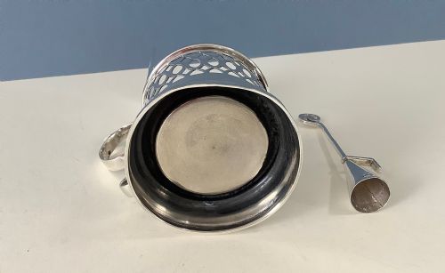 ANTIQUE EDWARDIAN SILVER CHAMBERSTICK - ADDITIONAL PHOTO 5