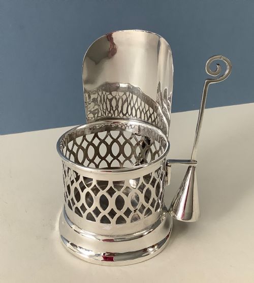 ANTIQUE EDWARDIAN SILVER CHAMBERSTICK - ADDITIONAL PHOTO 6