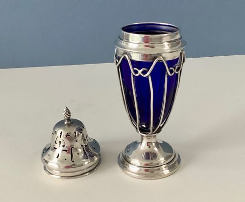 ANTIQUE EDWARDIAN SILVER SUGAR CASTER - ADDITIONAL PHOTO 3