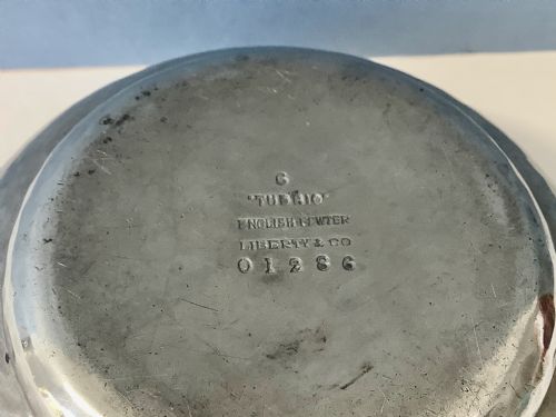 ANTIQUE LIBERTY PEWTER TUDRIC QUAICHE - ADDITIONAL PHOTO 2