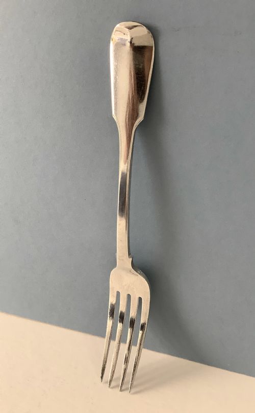 SET OF TWELVE YORK SILVER DINNER FORKS 1836 - ADDITIONAL PHOTO 2