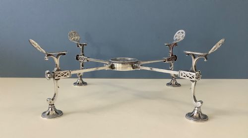 ANTIQUE GEORGIAN SILVER DISH CROSS - ADDITIONAL PHOTO 2