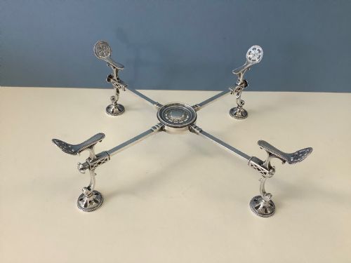 ANTIQUE GEORGIAN SILVER DISH CROSS - ADDITIONAL PHOTO 1