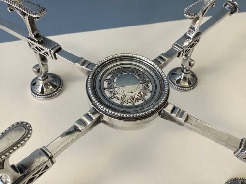 ANTIQUE GEORGIAN SILVER DISH CROSS - ADDITIONAL PHOTO 3