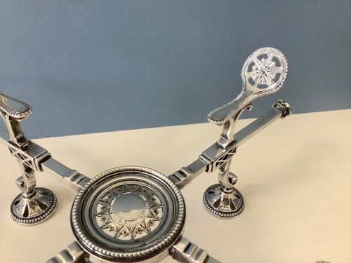 ANTIQUE GEORGIAN SILVER DISH CROSS - ADDITIONAL PHOTO 4