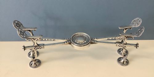 ANTIQUE GEORGIAN SILVER DISH CROSS - ADDITIONAL PHOTO 7