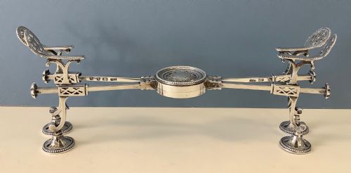 ANTIQUE GEORGIAN SILVER DISH CROSS - ADDITIONAL PHOTO 8