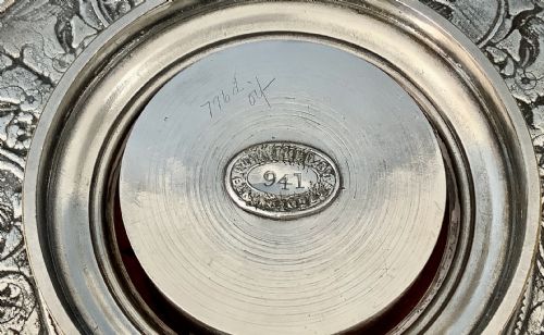 STUNNING ANTIQUE VICTORIAN INK WELL STAND ELKINGTON - ADDITIONAL PHOTO 4