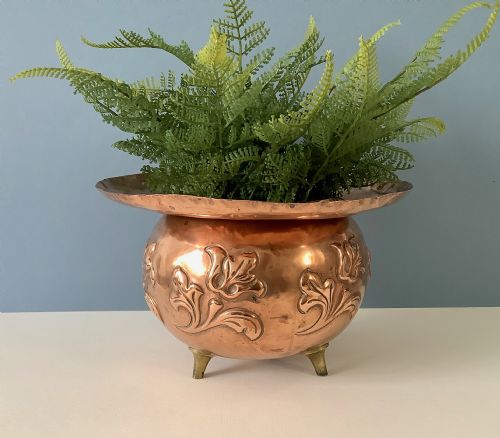 VICTORIAN CAULDRON JARDINIERE CHRISTOPHER DRESSER FOR BENHAM FROUD - ADDITIONAL PHOTO 1