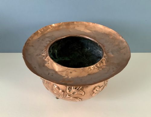 VICTORIAN CAULDRON JARDINIERE CHRISTOPHER DRESSER FOR BENHAM FROUD - ADDITIONAL PHOTO 3