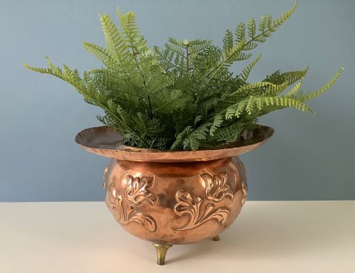VICTORIAN CAULDRON JARDINIERE CHRISTOPHER DRESSER FOR BENHAM FROUD - ADDITIONAL PHOTO 4