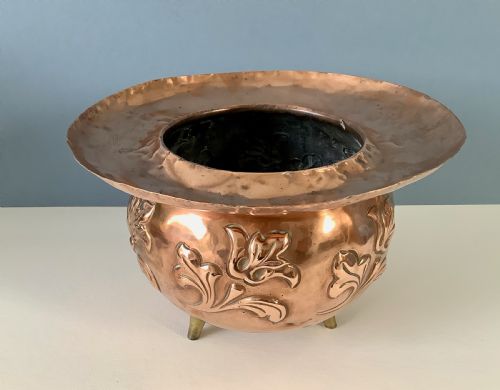 VICTORIAN CAULDRON JARDINIERE CHRISTOPHER DRESSER FOR BENHAM FROUD - ADDITIONAL PHOTO 6