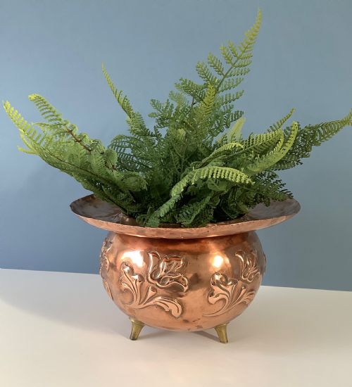 victorian cauldron jardiniere christopher dresser for benham froud - CATEGORY: ANTIQUE METAL - DATED VICTORIAN
