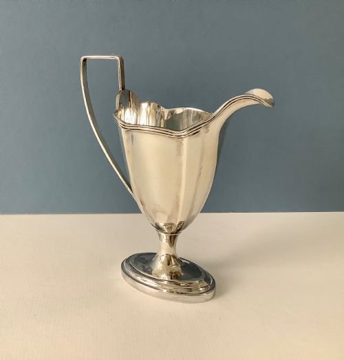 ANTIQUE EDWARDIAN SOLID SILVER JUG - ADDITIONAL PHOTO 3