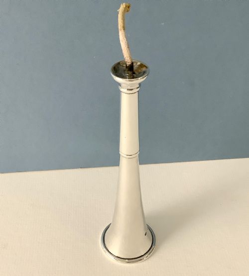 ANTIQUE SOLID SILVER VICTORIAN NOVELTY TABLE LIGHTER - ADDITIONAL PHOTO 2