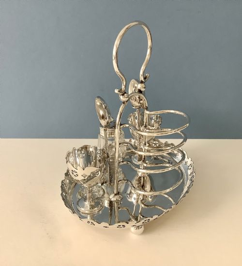 ANTIQUE VICTORIAN SILVER EGG CRUET - ADDITIONAL PHOTO 5