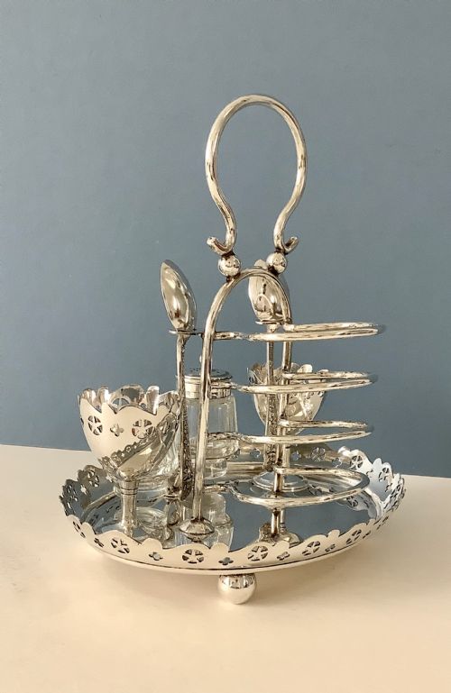 ANTIQUE VICTORIAN SILVER EGG CRUET - ADDITIONAL PHOTO 8