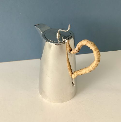 ANTIQUE SOLID SILVER HOT WATER OR MILK JUG - ADDITIONAL PHOTO 1