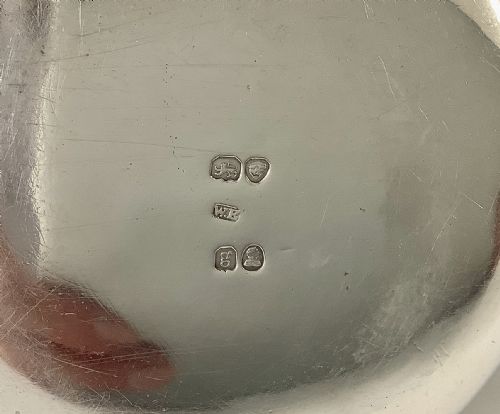 ENORMOUS ANTIQUE GEORGIAN SILVER BRANDY PAN - ADDITIONAL PHOTO 6