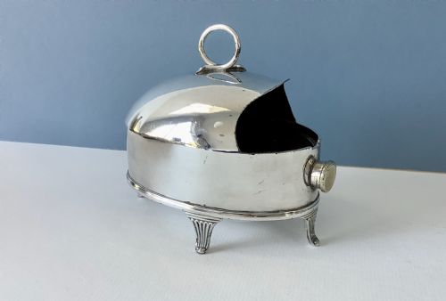 UNUSUAL ANTIQUE SILVERPLATED SPOON WARMER - ADDITIONAL PHOTO 1